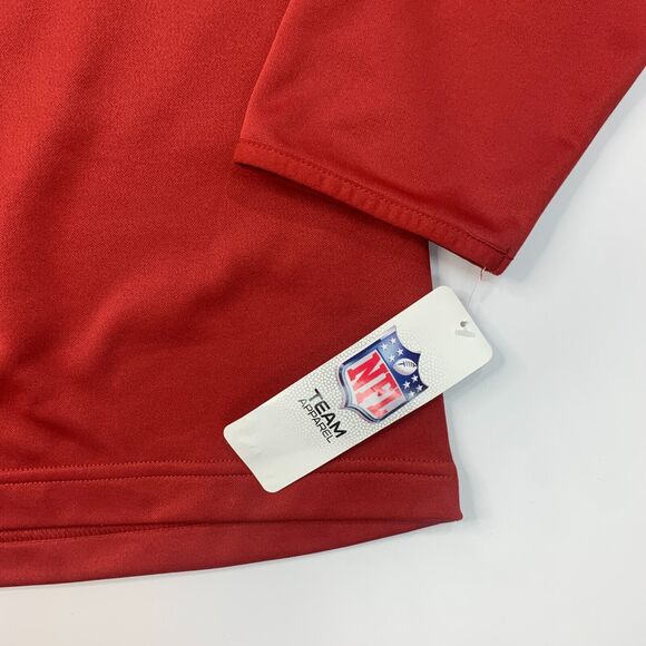 Arizona Cardinals Sweatshirt Men XL Extra Large Red Quarter Zip NFL Team Apparel - Picture 3 of 12